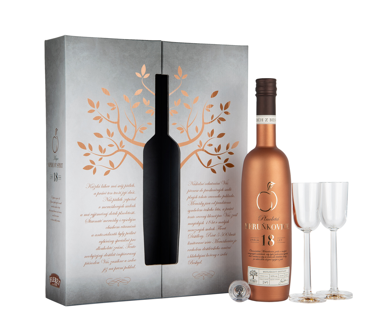 Fleret meruňkovice 18 yo 50 % 500 ml