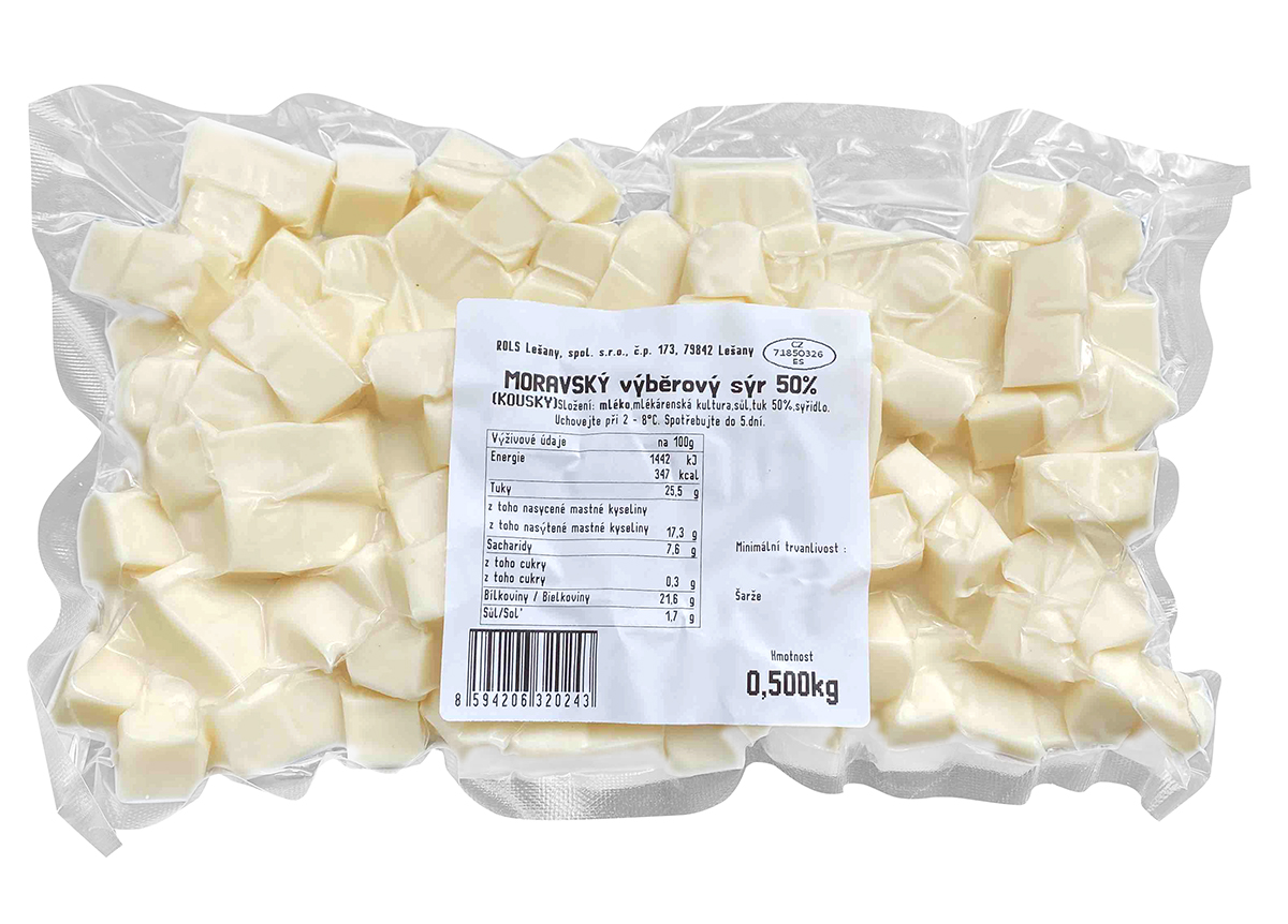 ROLS Gouda 50 % kostky chlaz. 500 g