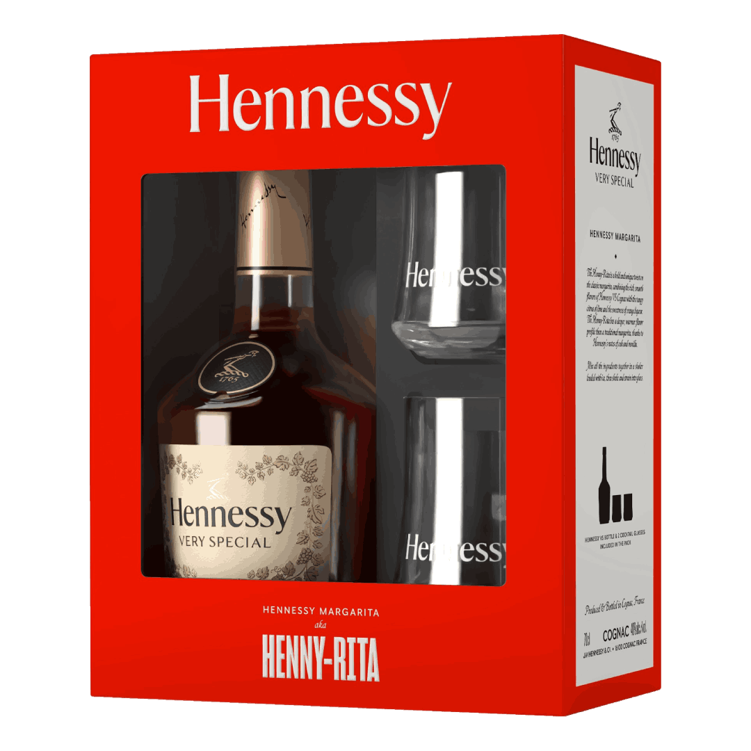 HENNESSY V.S. 40 % 700 ml + sklo 2 ks