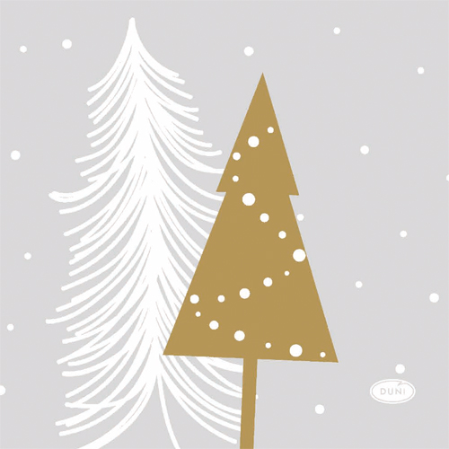 Ubrousky Winter Trees 3vrstvé 24 x 24 cm 1 ks