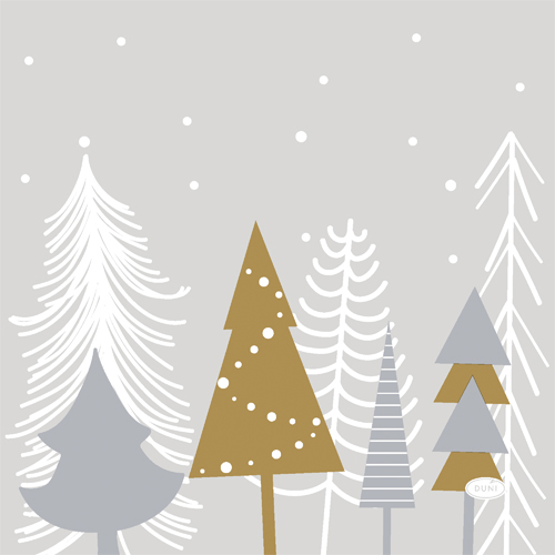 Ubrousky Winter Trees 3vrstvé 33 x 33 cm stromy 1 ks