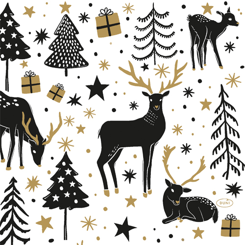 Ubrousky Magic Winter 3vrstvé 33 x 33 cm zima 1 ks