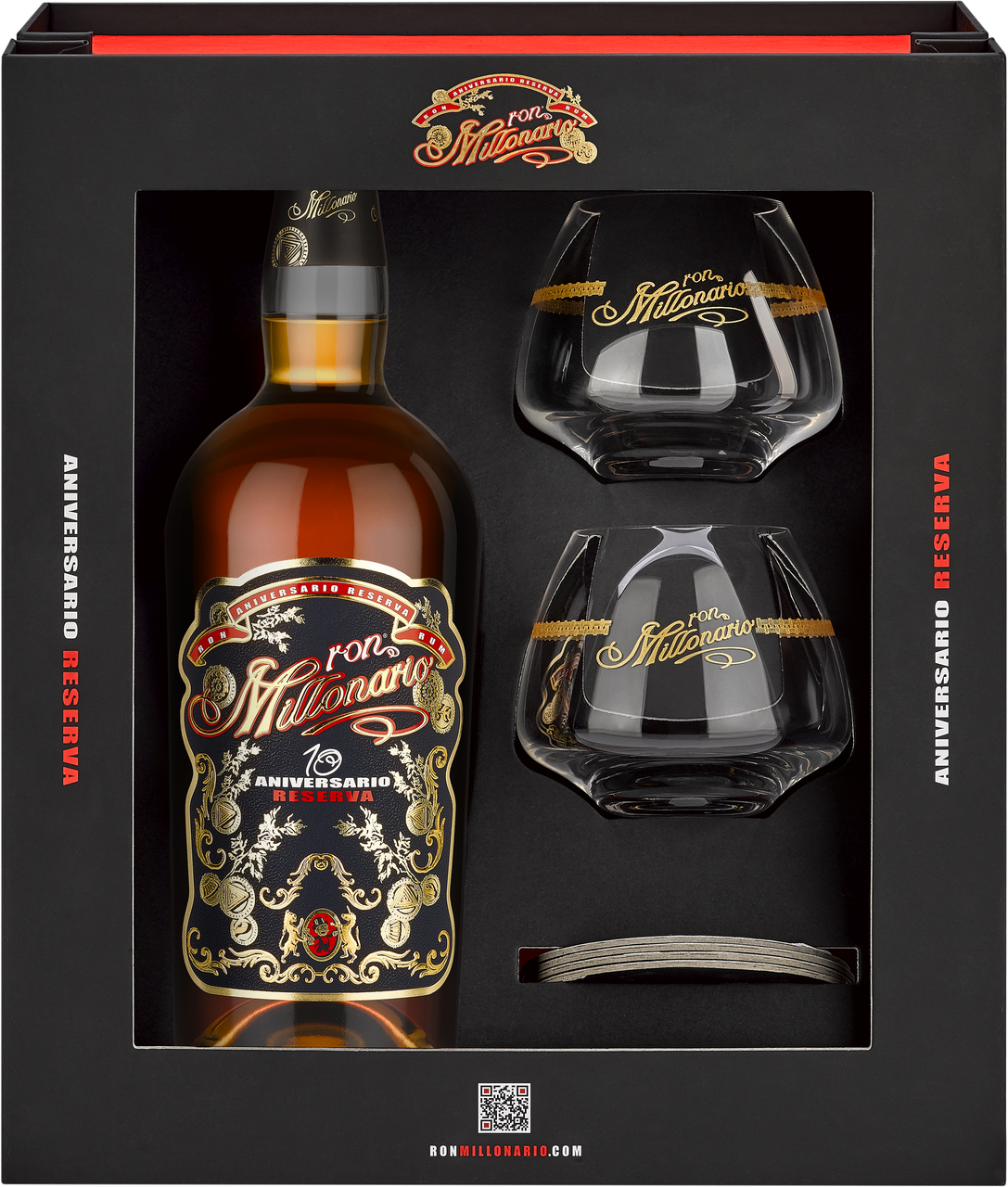 Millonario 10 yo 40 % 700 ml + sklo 1 ks