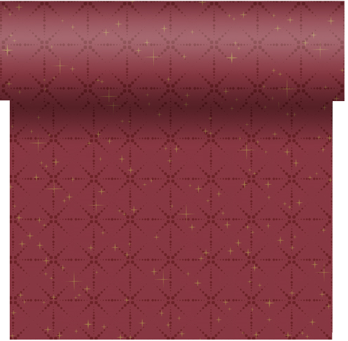 Přehoz Gilded Bauble 0,4 x 4,8 m bordó 1 ks