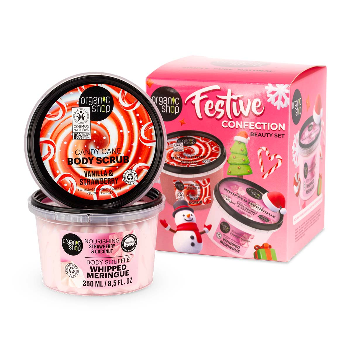 Vánoční tělový set (tělový scrub 250 ml + krém 250 ml)