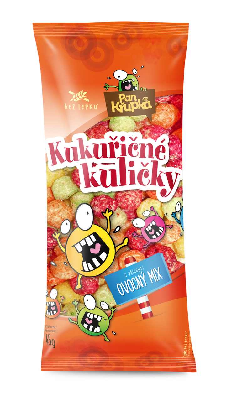 Kuličky kukuřičné ovocné 1 ks