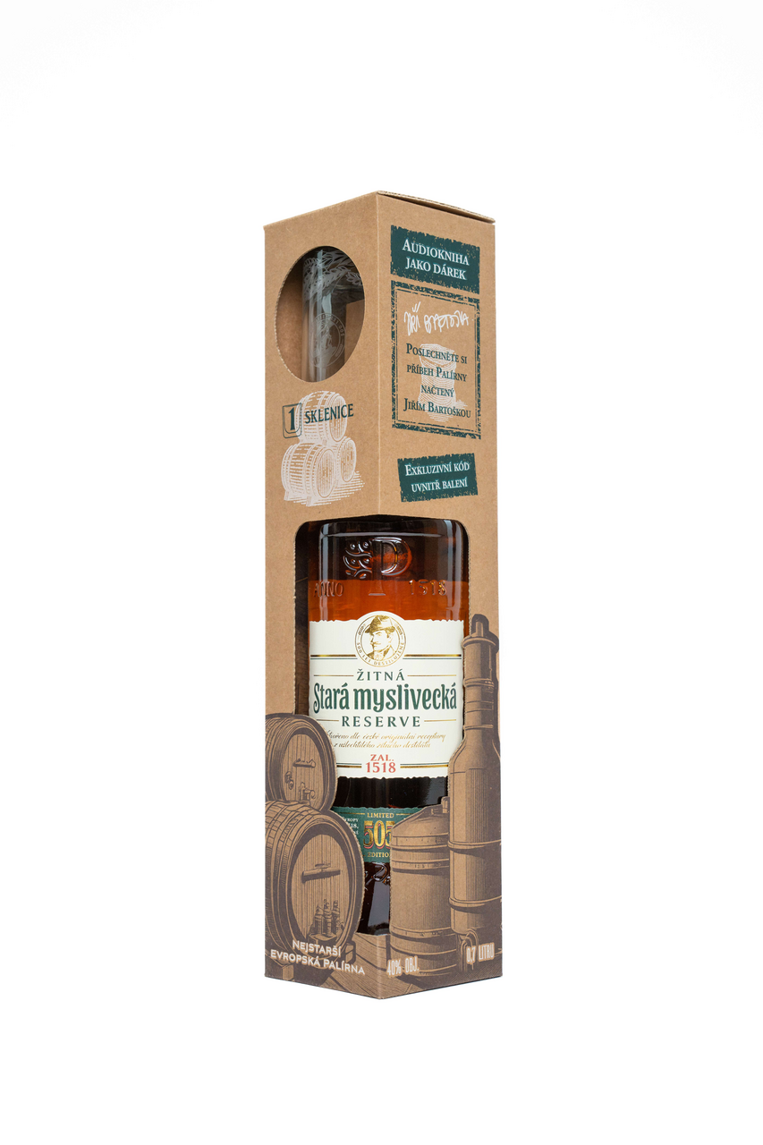 Stará Myslivecká Reservé 40 % 700 ml + sklo 1 ks