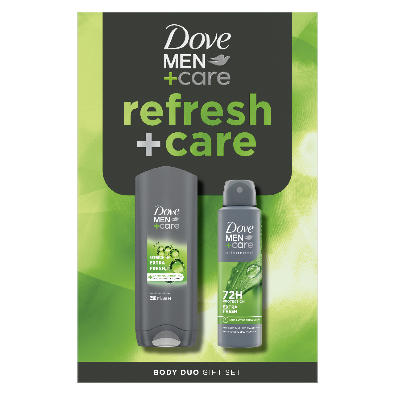 Dove MEN +Care Extra Fresh dárková sada (deo 150 ml + SG 250 ml)
