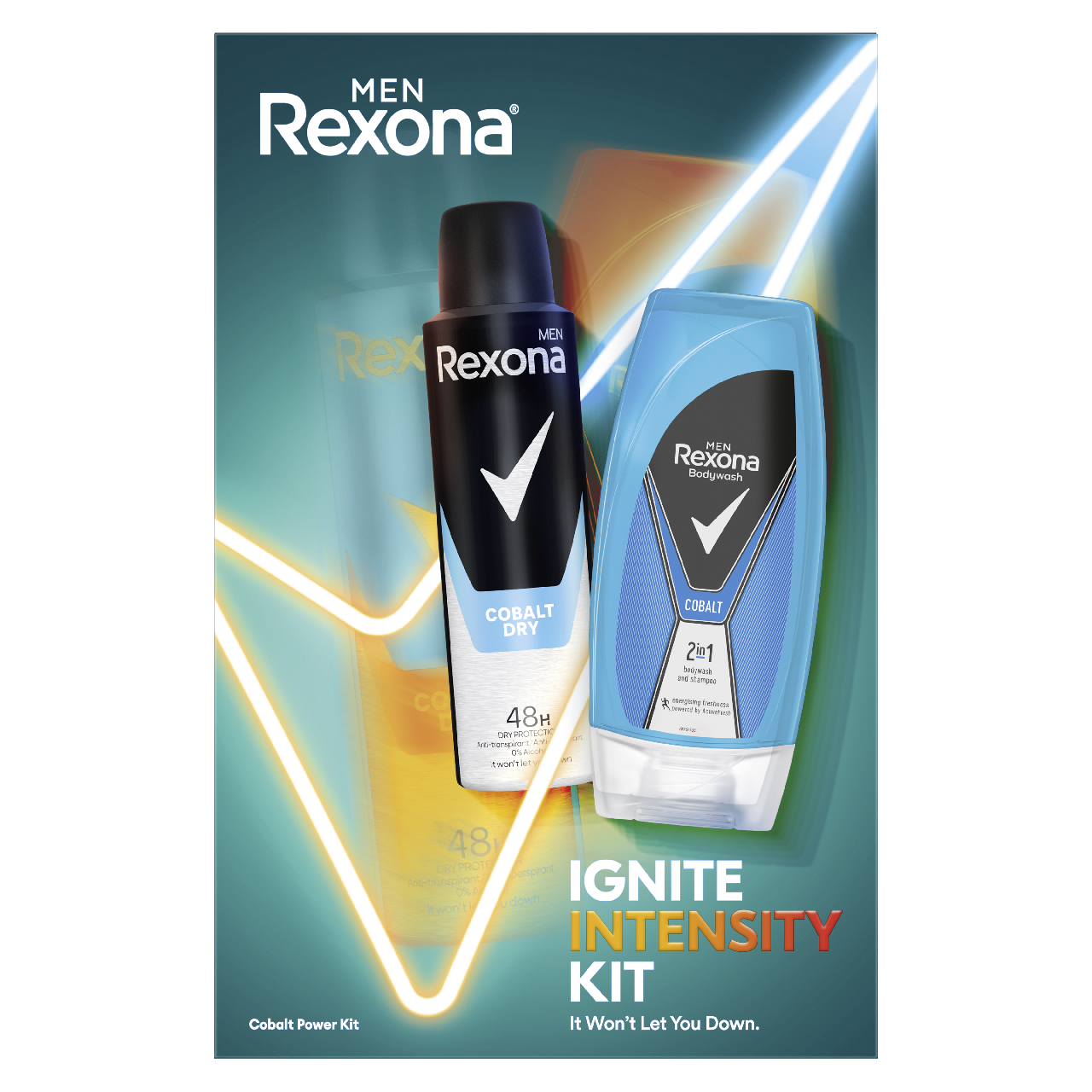 Rexona MEN Cobalt dárková sada (deo 150 ml + SG 250 ml)