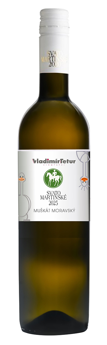 Vladimír Tetur Svatomartinské Muškát moravský 750 ml