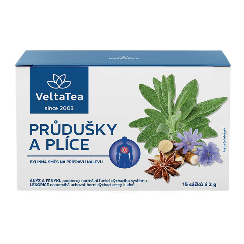 VeltaTea Čaj bylinná směs průdušky a plíce 30 g