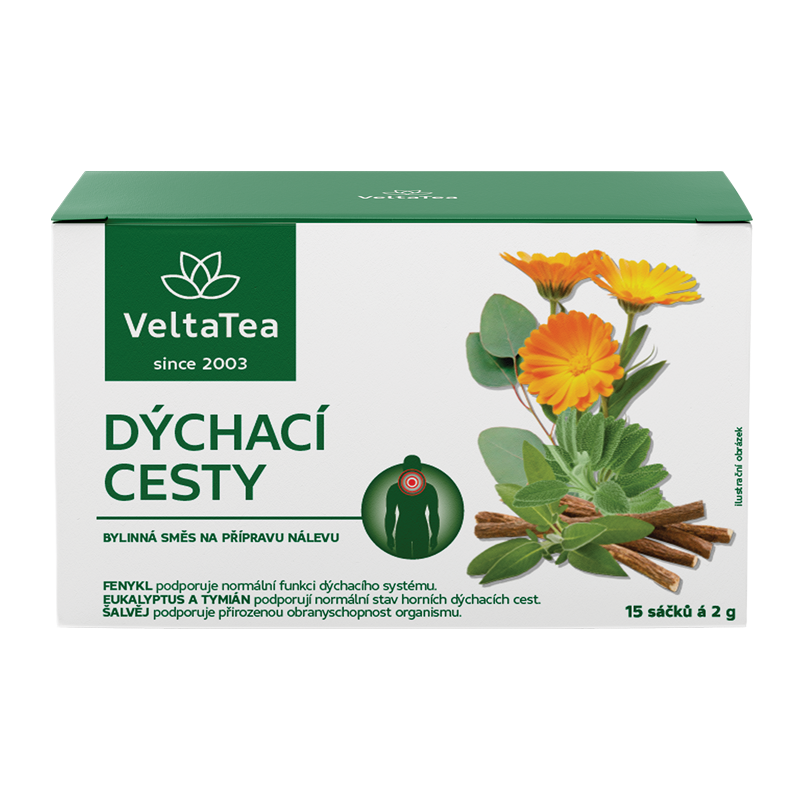 VeltaTea Čaj bylinná směs dýchací cesty 30 g