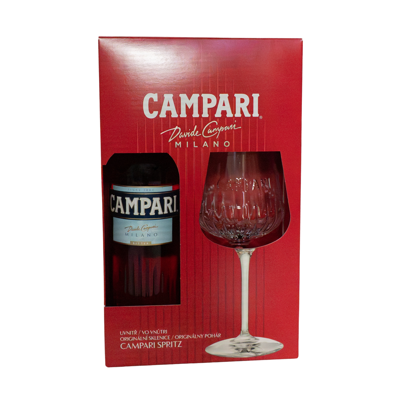 Campari 25 % 700 ml + sklo 1 ks
