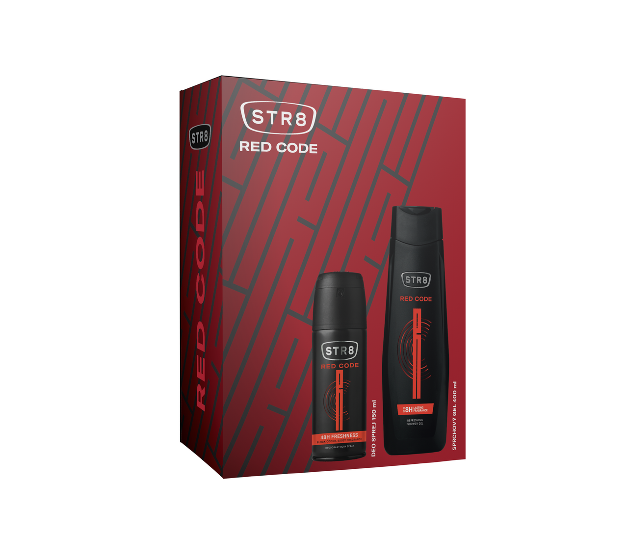 STR8 Red Code 2Pack dárková sada (EDT 100 ml + deo sprej 150 ml)