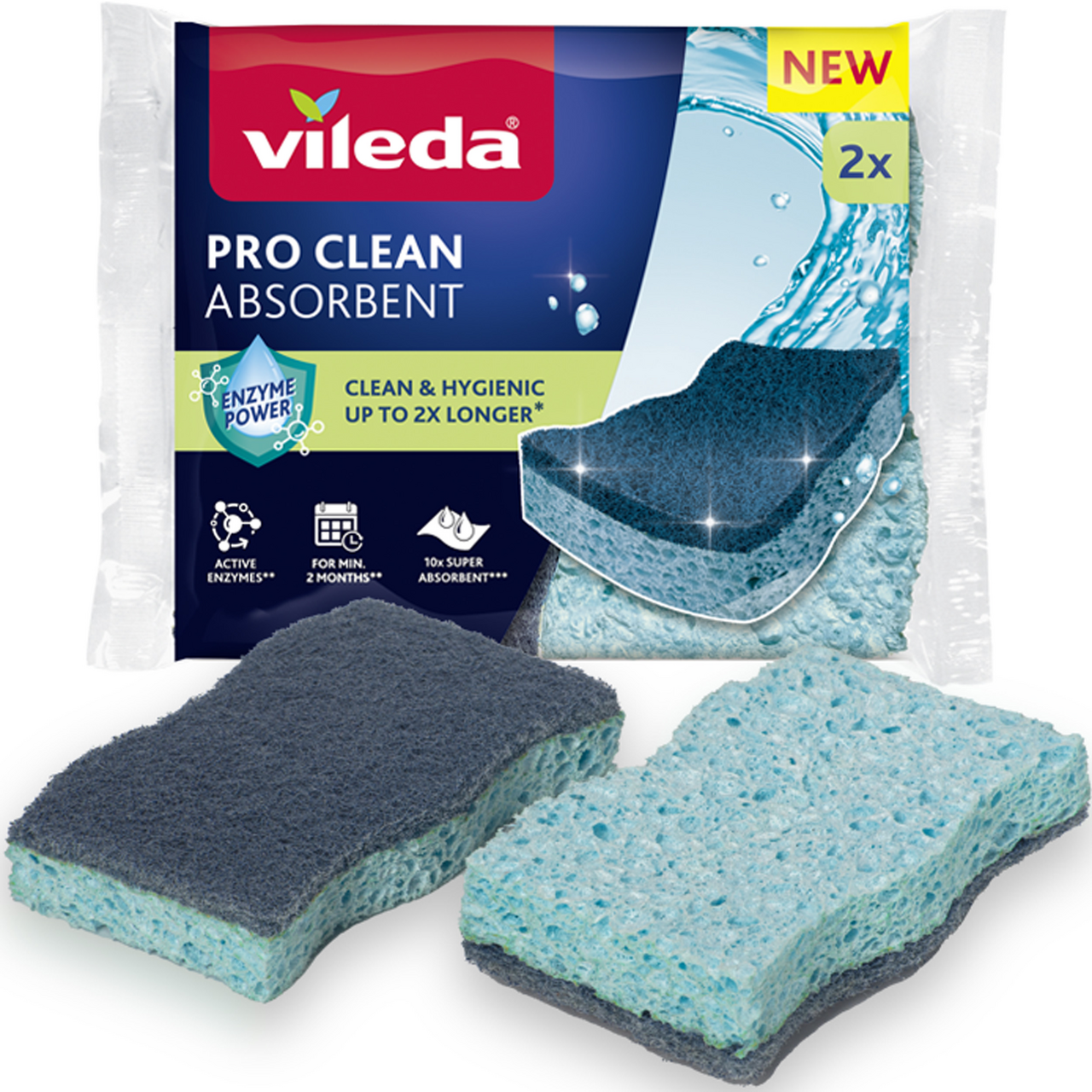 vileda Pro Clean Viskózní houbička 2 ks