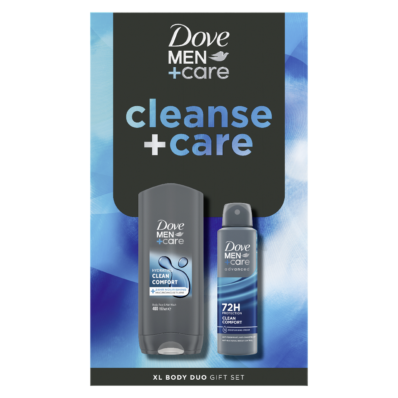 Dove MEN +Care Clean Comfort dárková sada (deo 150 ml + SG 400 ml)