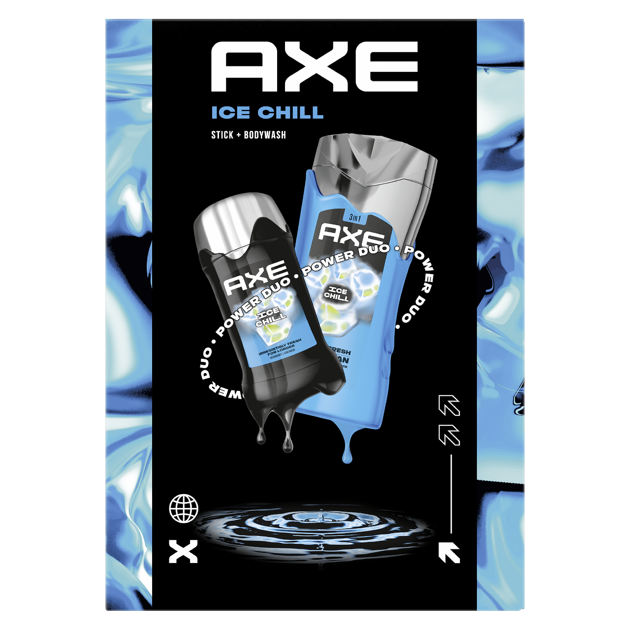 AXE Ice Chill pro muže dárková sada (deo 50 ml + SG 250 ml)