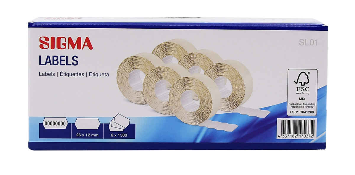 SIGMA SL03 ETIKETY,1 LINKA 6KS