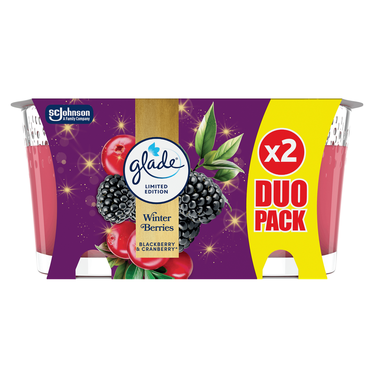 glade Svíčka Winter Berries 2 x 112 g