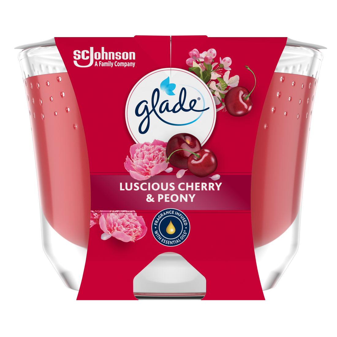 glade Svíčka Maxi Cherry & Peony 204 g