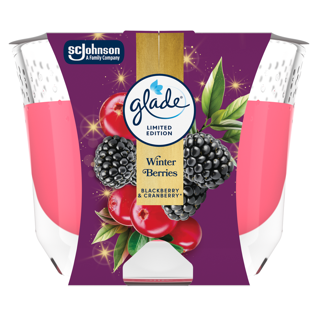 glade Svíčka Maxi Winter Berries 204 g