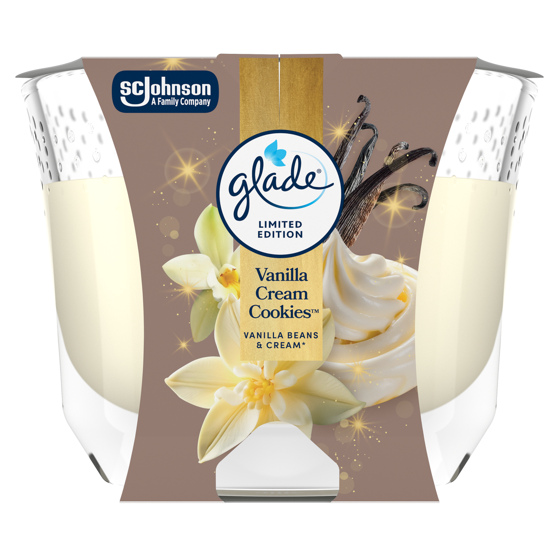 glade Svíčka Maxi Vanilla Cream Cookie 204 g