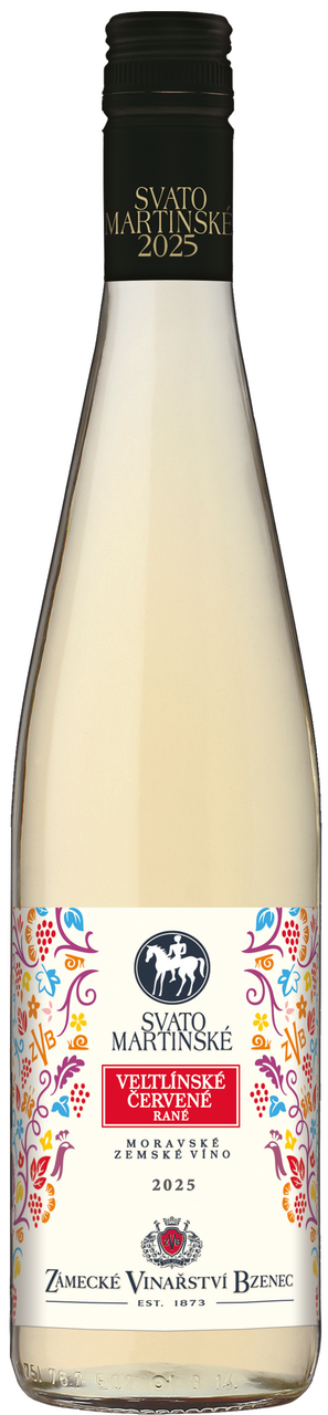 Zámecké Vinařství Bzenec Svatomartinské Veltlínské červené 6 x 750 ml