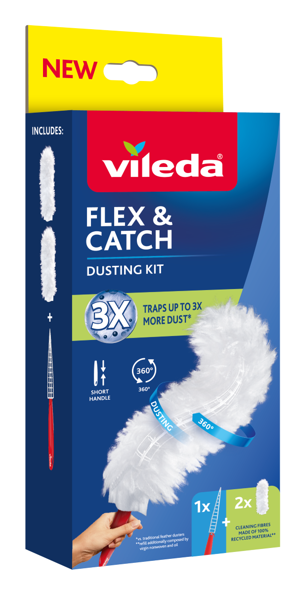 vileda Flex & Catch krátká rukojeť 1 ks