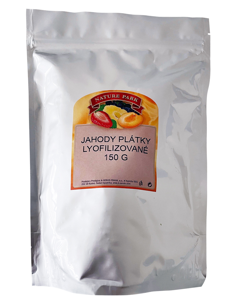 Lyofilizované jahody plátky 150 g