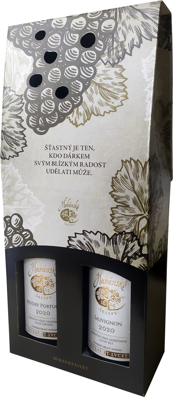Habánské sklepy Duopack Sauvignon + Modrý Portugal 2 x 750 ml