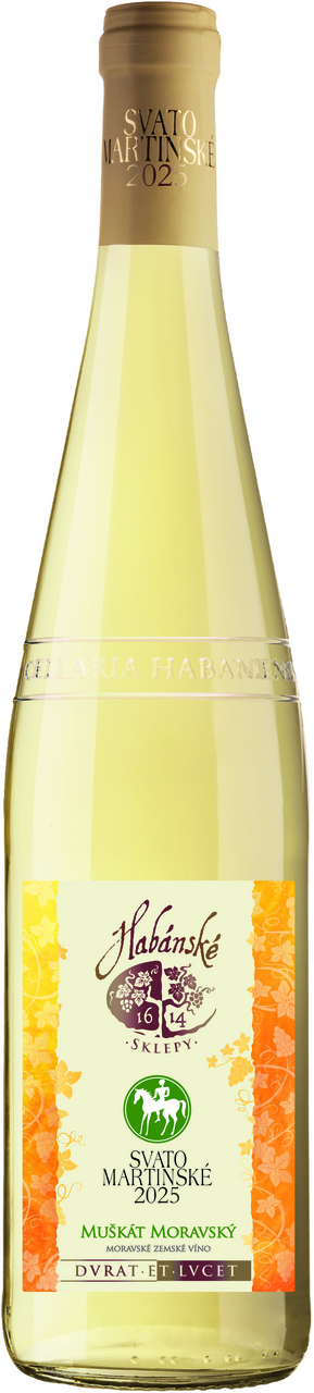 Habánské sklepy Svatomartinské Muškát Moravský 6 x 750 ml