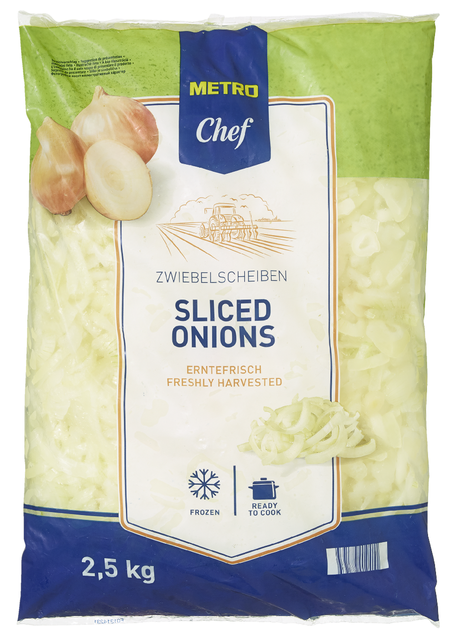METRO Chef Cibule plátky mraž. 2,5 kg