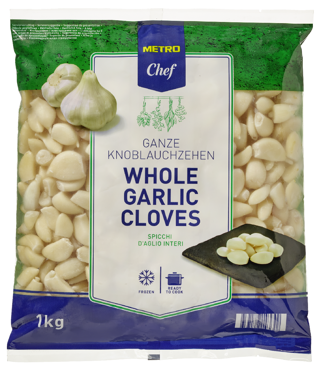 METRO Chef Česnek stroužky mraž. 1 kg