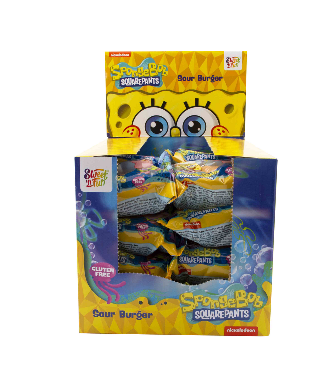 Sponge Bob Sour Burger 24 ks