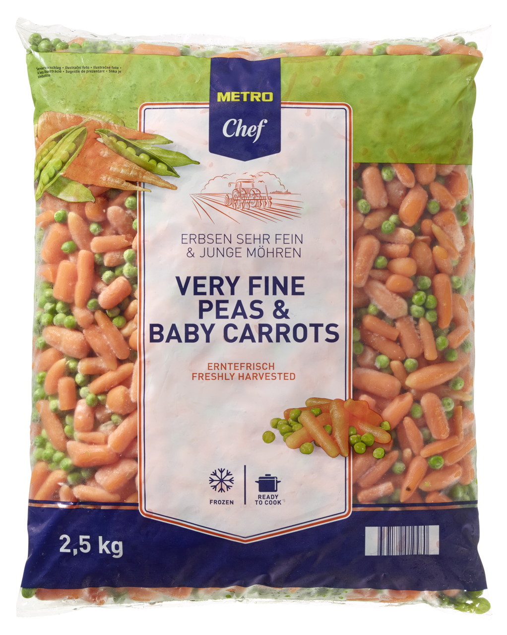 METRO Chef Hrášek a baby karotka mraž. 2,5 kg