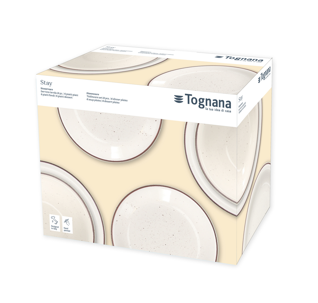 Jídelní sada STAY 18dílná kamenina 1 ks