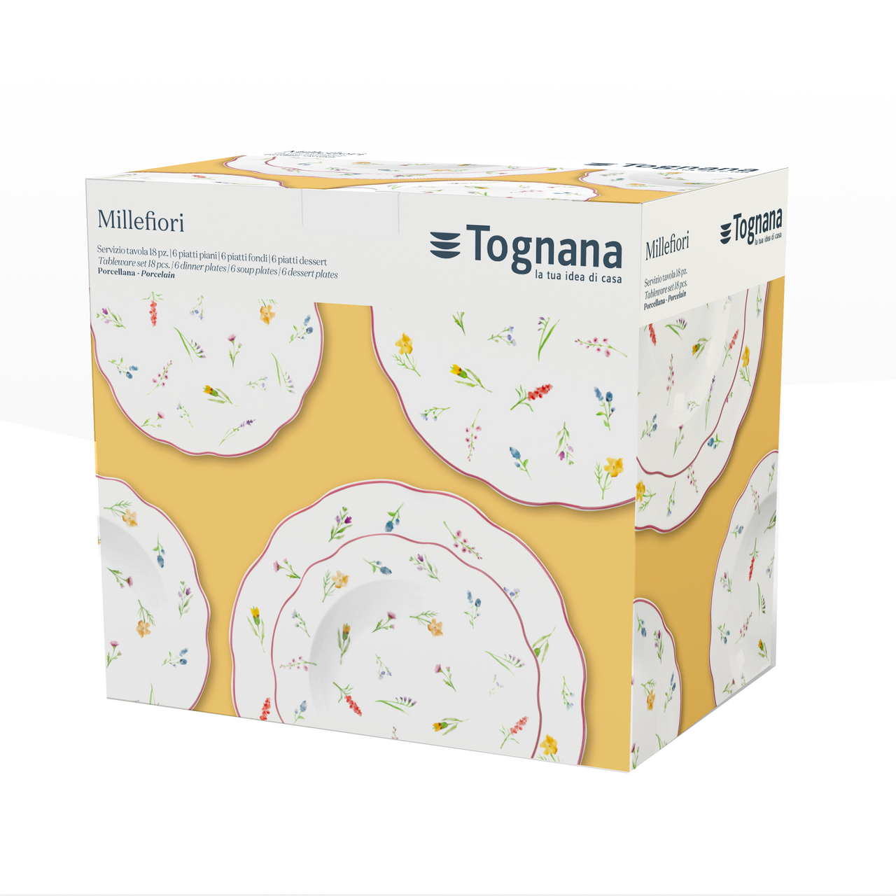 Jídelní sada MILEFIORI 18dílná porcelán 1 ks