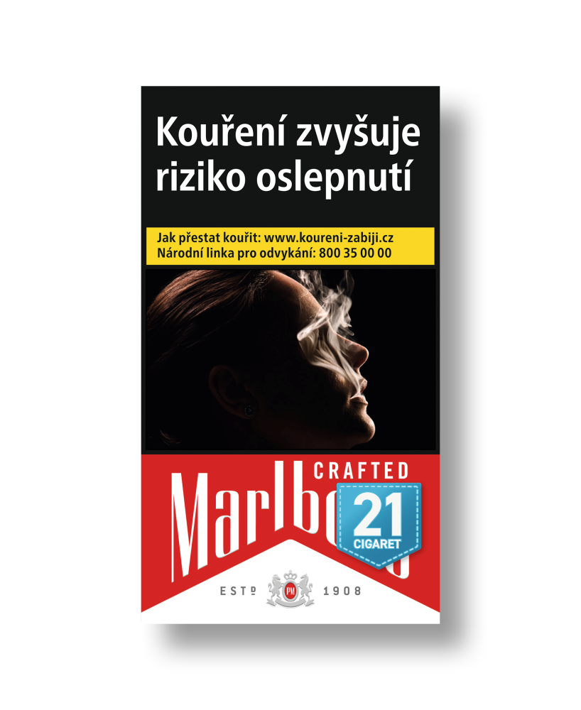 Marlboro Crafted Red 100 dlouhé tvrdé bal. 10 krab. 20 ks kolek R 156 Kč VO cena
