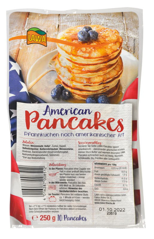 Americké lívance (10 ks) chlaz. 250 g