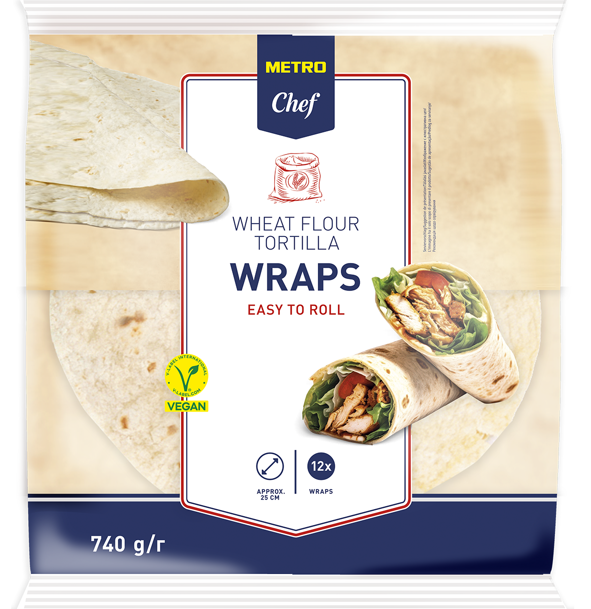 METRO Chef Tortilla 25 cm 12 x 61,7 g