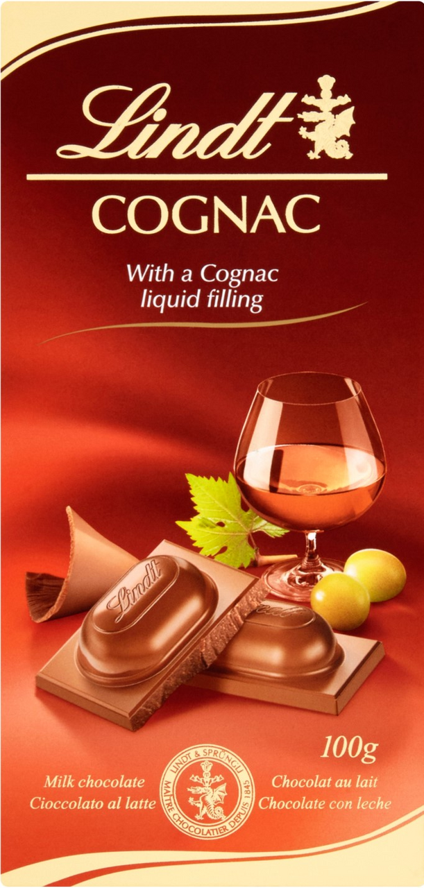 LINDOR Cognac Tablet 100 g