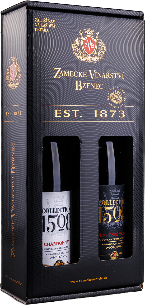 Zámecké Vinařství Bzenec Kolece 1508 pozdní sběr Chardonnay + Rulandské modré 2 x 750 ml