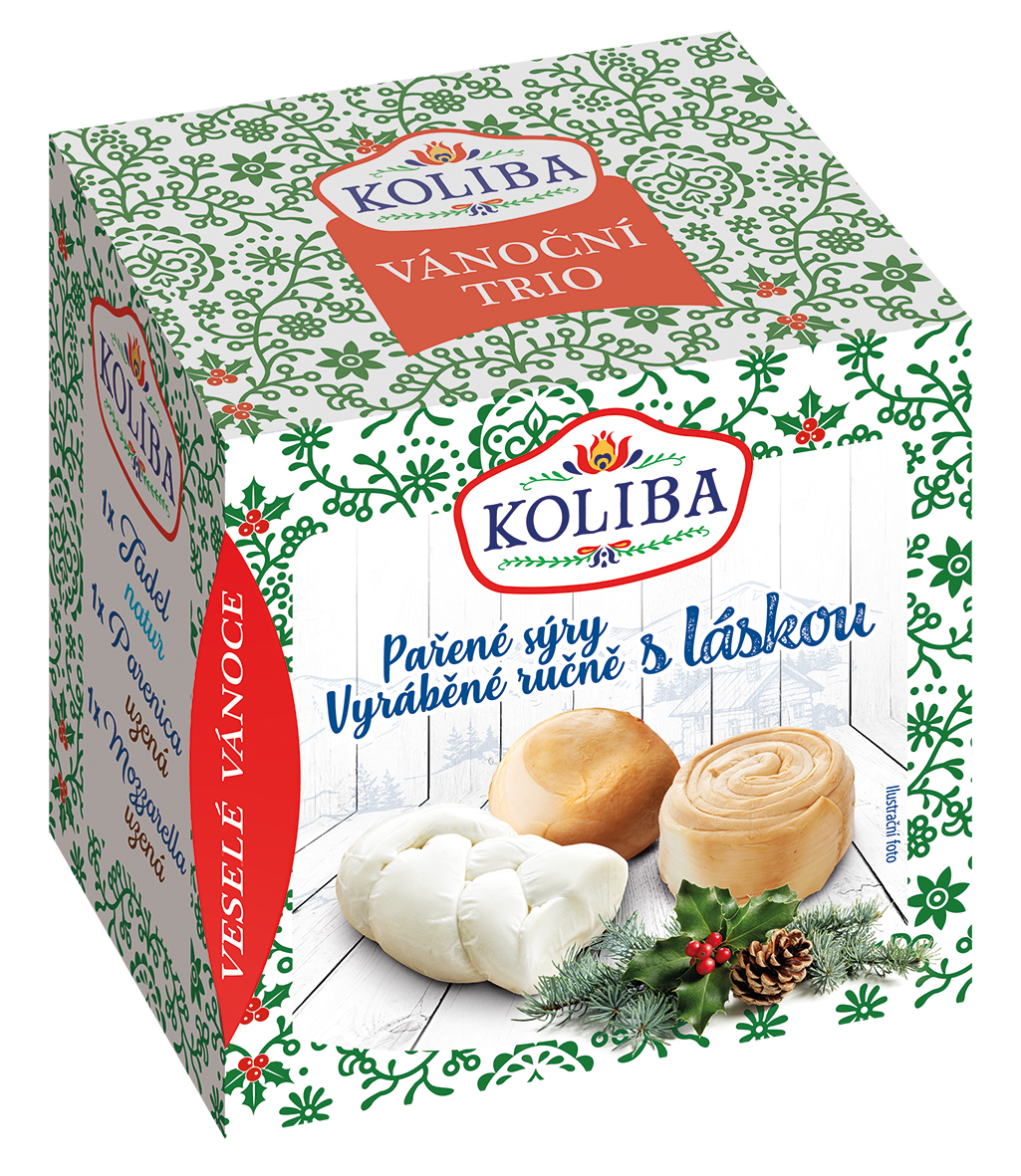 Koliba Vánoční trio sýrů chlaz. 290 g