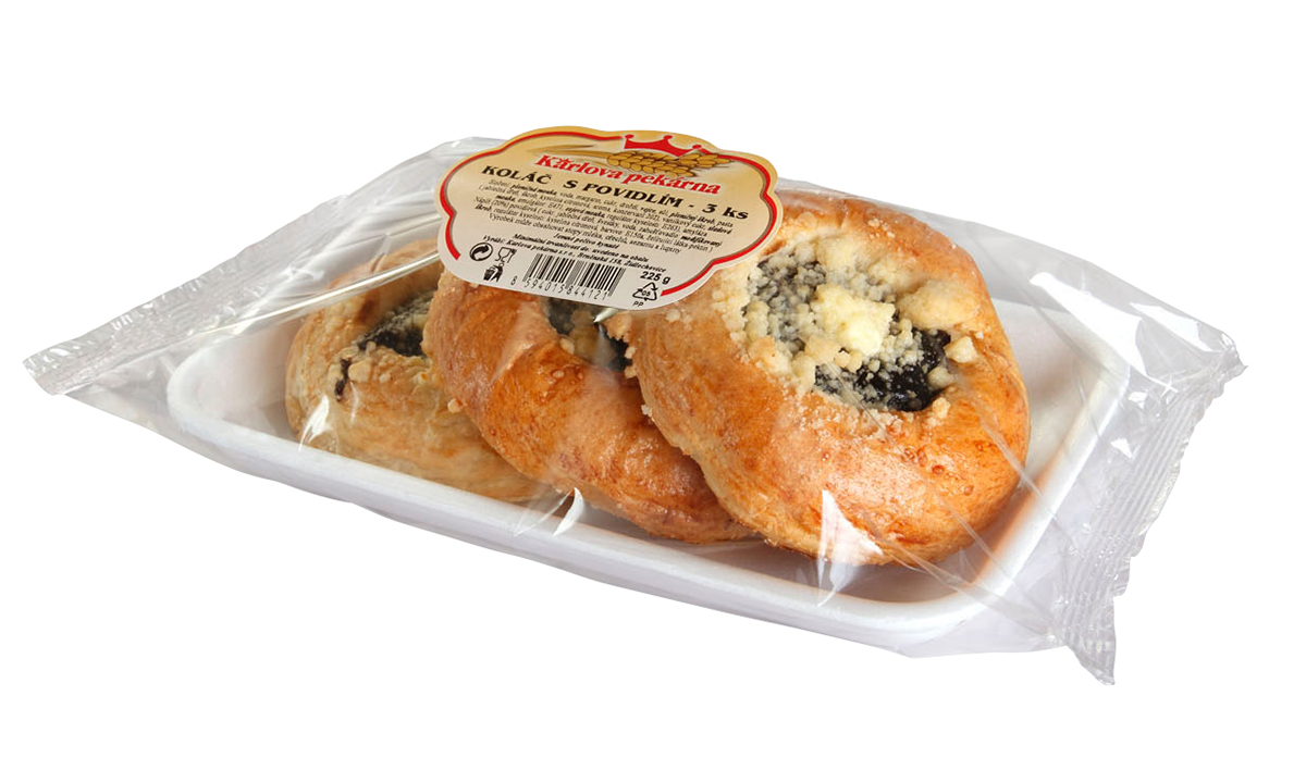 Moravský koláč povidla (3 ks) 225 g
