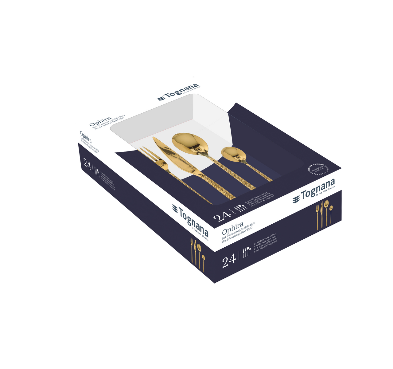 Příbor 24dílná sada OPHIRA zlatý 1 ks