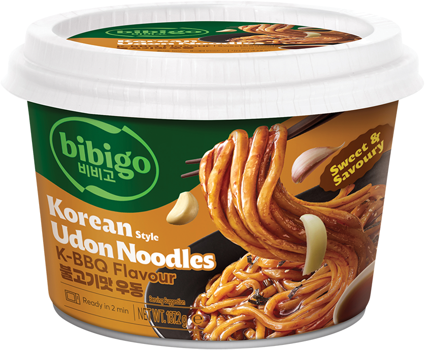 Bibigo Udon nudle BBQ 187 g