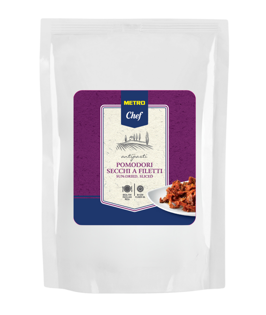 METRO Chef Sušená rajčata plátky 1000 g