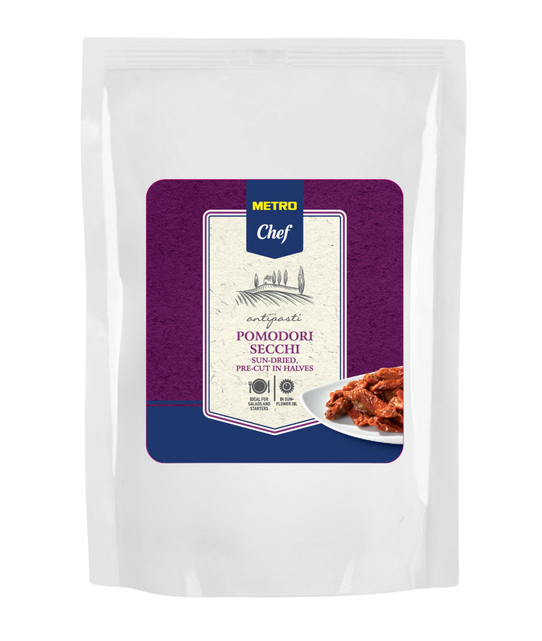 METRO Chef Sušená rajčata půlky 1000 g