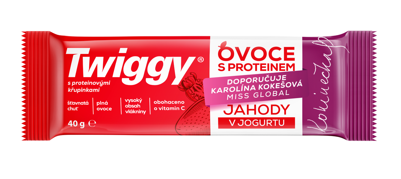 Twiggy Protein jahody v jogurtu 40 g