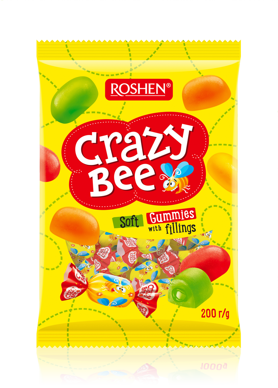 Crazy Bee plněné želé 200 g